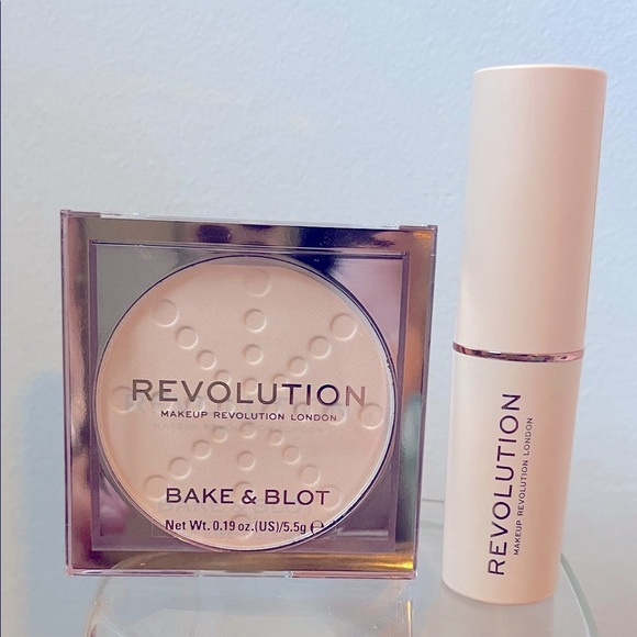 Revolution Makeup Bake & Blot Translucent Powder and Foundation F2 - Picture 1 of 2